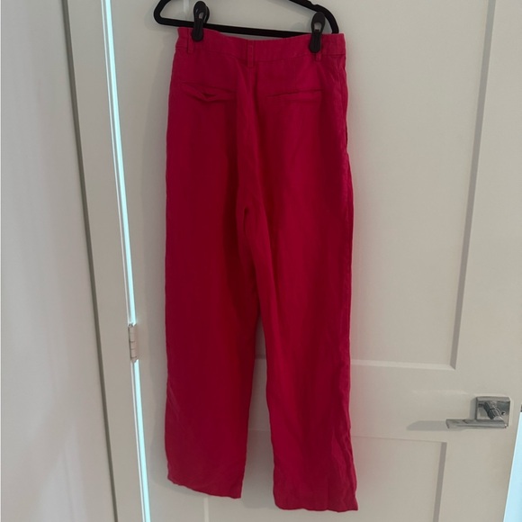 Reformation Mason Pants Pink, Size 4 Petite - Picture 5 of 6